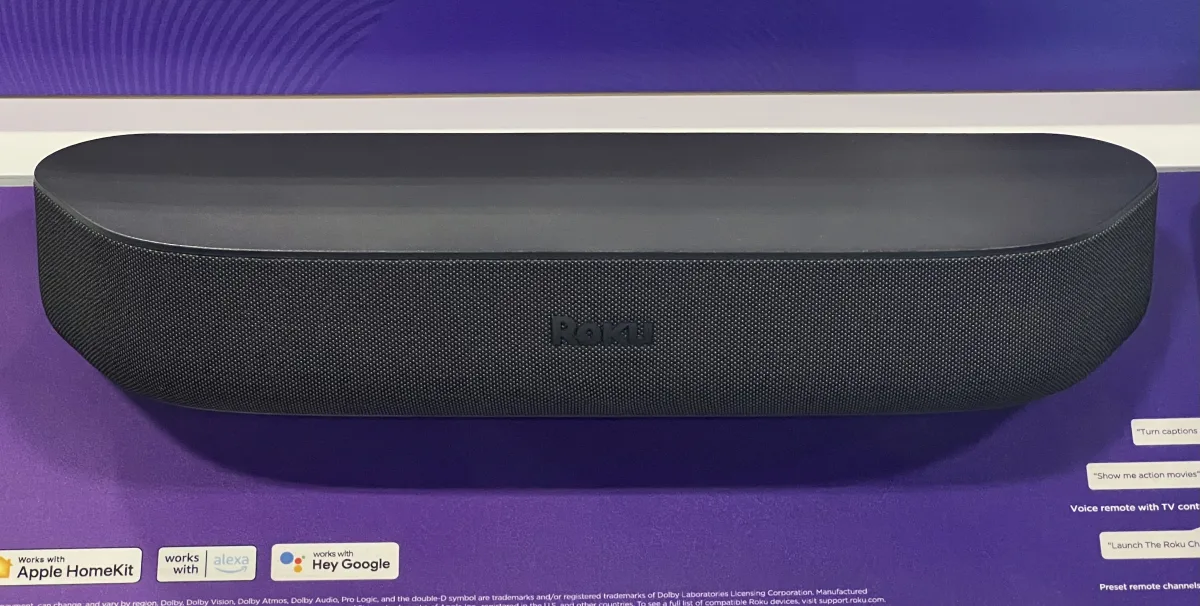 Roku Streambar soundbar on display